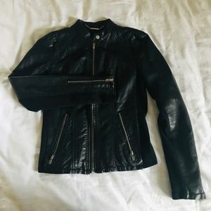 EXPRESS BLACK FAUX LEATHER JACKET!